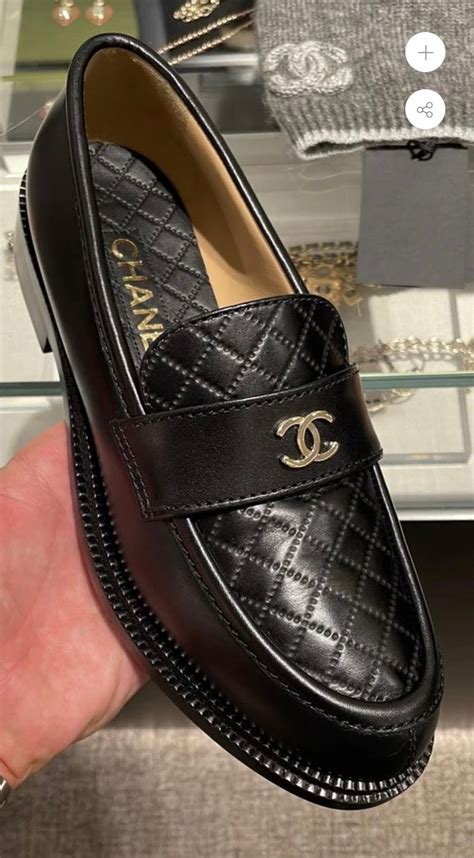 mocassino chanel nero|Mocassini Chanel in Pelle Nero taglia 37 IT .